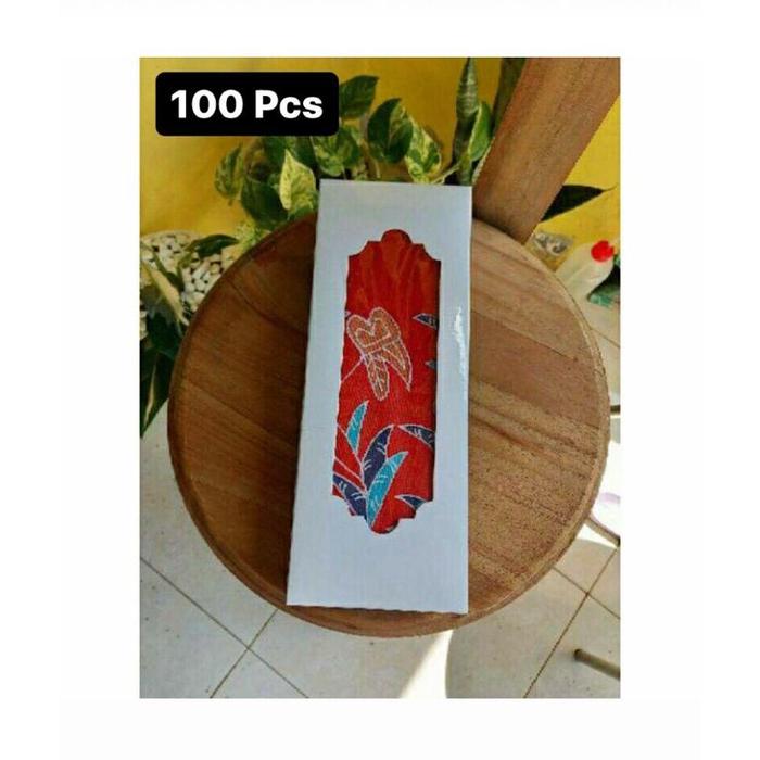 HARGA 100 pcs KOTAK/ BOX BATIK PEMBUNGKUS KAIN BATIK