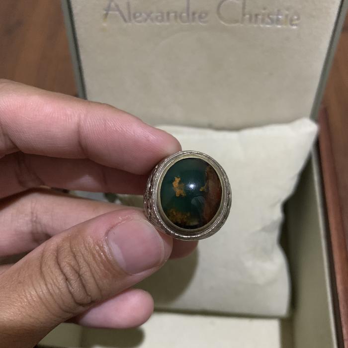 batu Garut joren ring alpaka uk. 18 (batu akik)