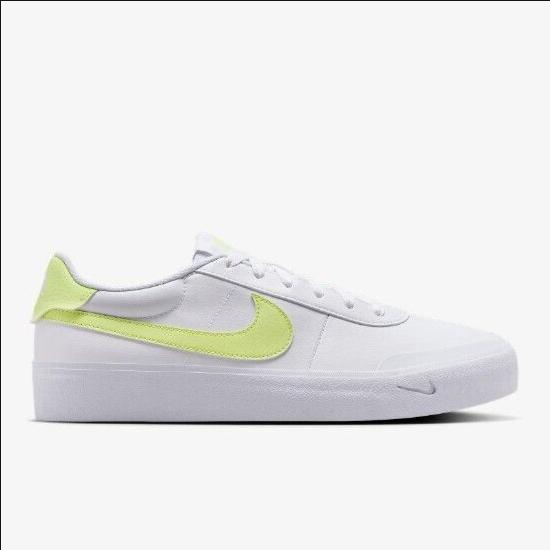 Sepatu Sneakers Pria Nike Court Shot Leather White Lemon Twist Mens FQ8146-106 ORIGINAL