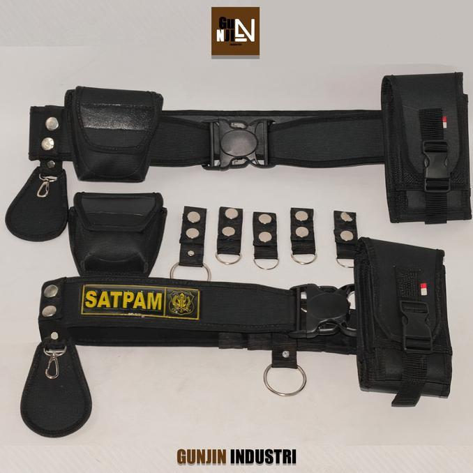 Sabuk KopelPDL Klik Hitam Canvas Atribut SATPAM/POLOS TERLARIS