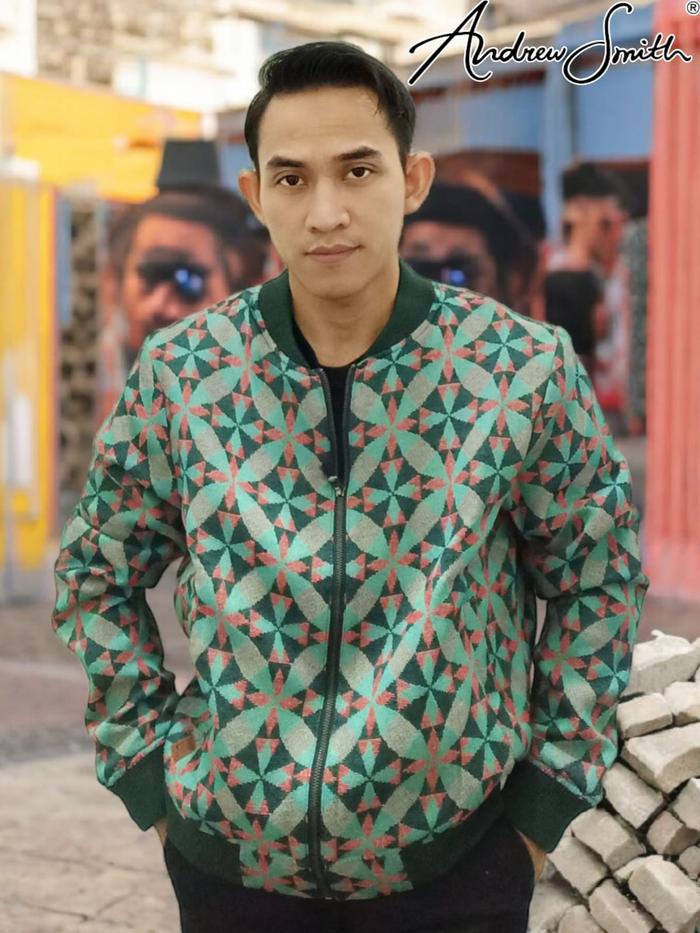 Jaket Batik Premium ANDREW SMITH Hijau