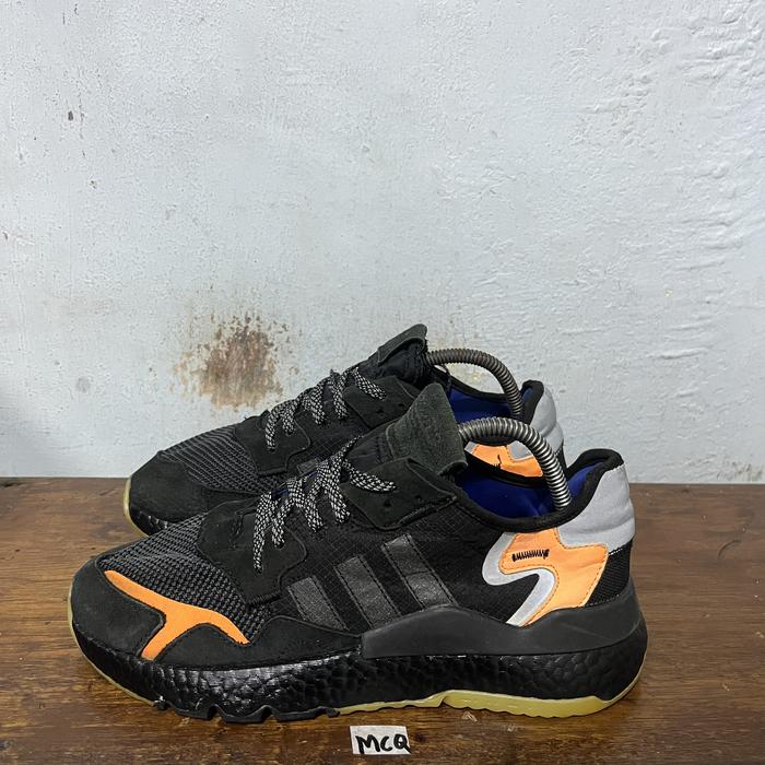 Sepatu second ori adidas nite jogger black carbon size 41,5