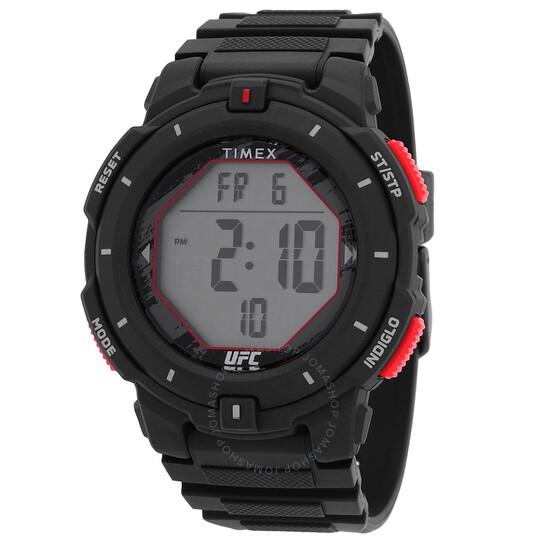 jam tangan Timex UFC Rumble Alarm Quartz Digital Men's Watch TW5M59600