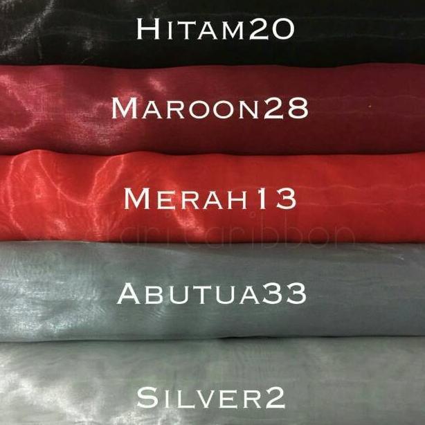 Permeter Kain Organdi Organza Premium Silk Kain Kaca