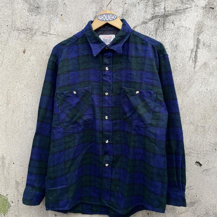 Kemeja flannel wool corsaire