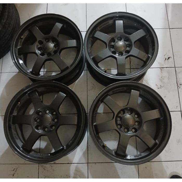 Velg Mobil Bekas Ring 16 Lubang 4 TE37 R16X7 H8X100-114,3 ET42
