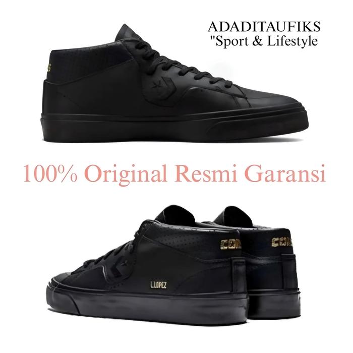 Sepatu Converse Louie Lopez Pro Mid Black Original A05089C Resmi PT MAP