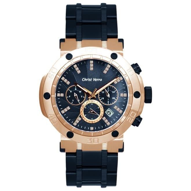 Jam Tangan Pria Christ Verra CV 52283GD-1J BLU Original