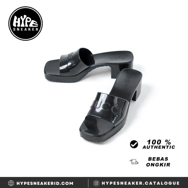 Sandal GUCCI RUBBER BLACK HEELS SANDAL 100% ORIGINAL