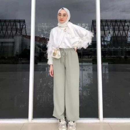 Celana Kulot Crincle Airflow Rubby Kulot Cullotes Premium Bawahan Wanita