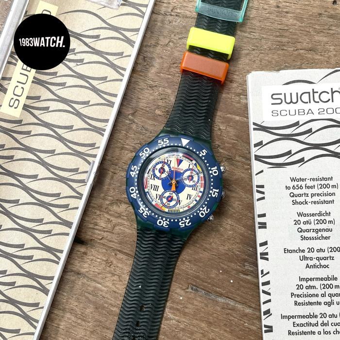 " Big Blue " SBN101 SWATCH AquaChrono vintage