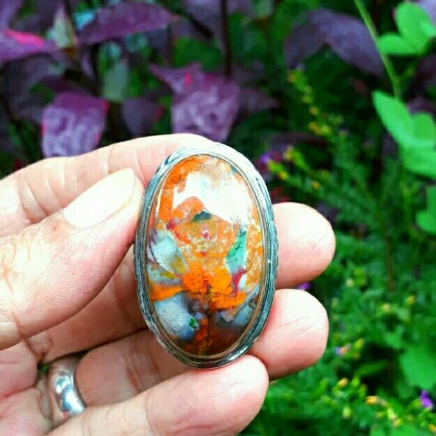 cincin Batu garut darson multicolor kepiting berem2 jumbo