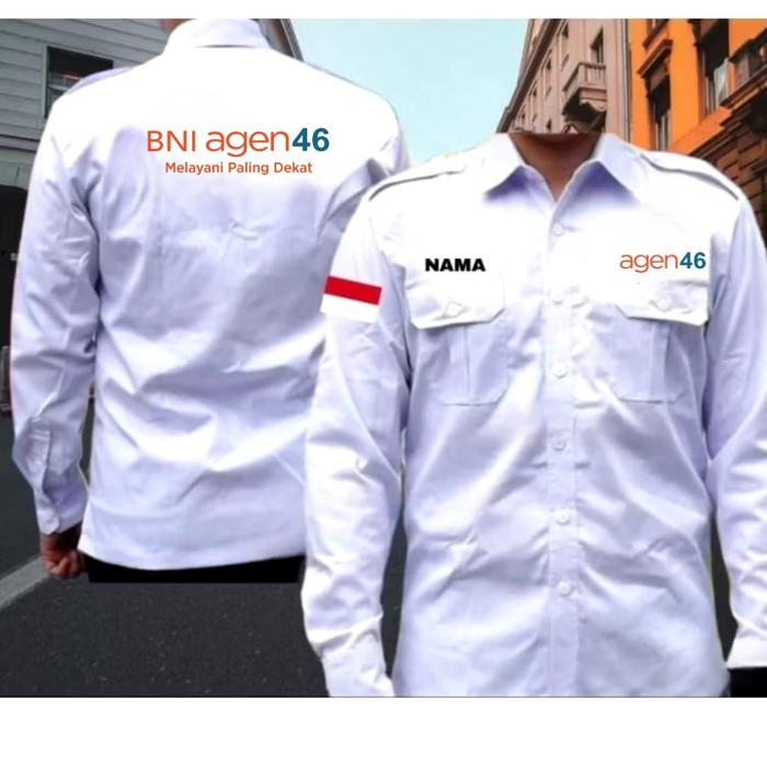 kemeja agen BNI 46 baju agen BNI 46 seragam agen BNI 46 pdh agen BNI 46 baju kerja agen BNI 46 kemej