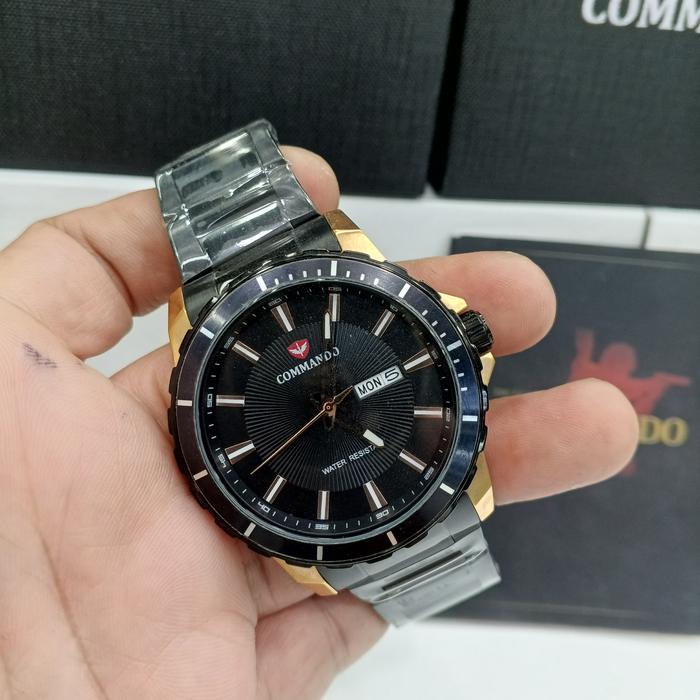 Jam tangan pria Commando CM3005-BRGDB#Commando CM3005G#Commando CM3005G-BRGDB