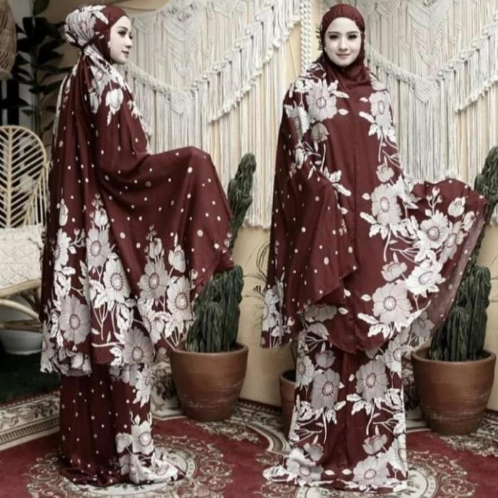 MUKENA BALI BATIK MOTIF BUNGA//MUKENA BALI BUNGA