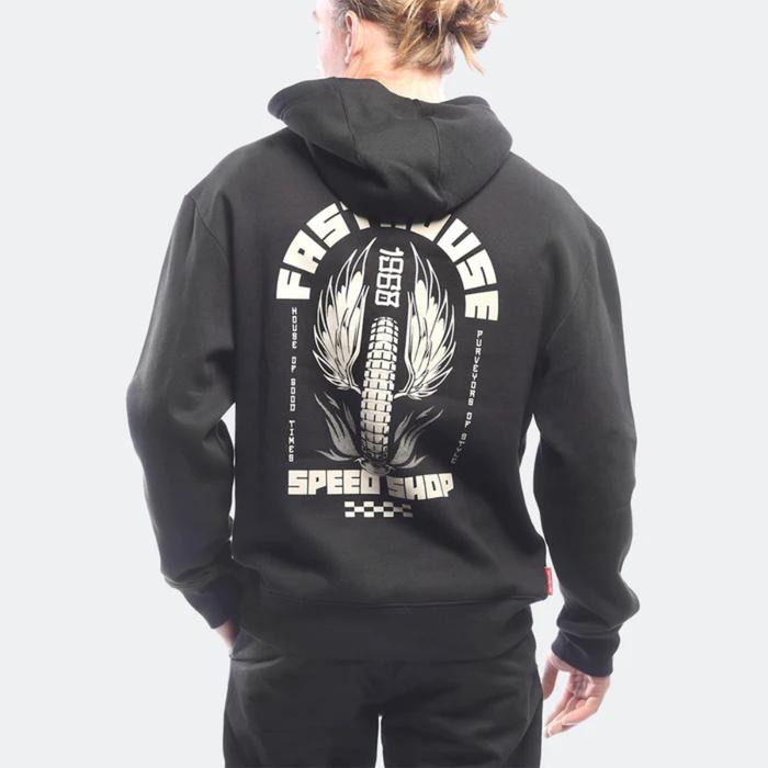 Iron Steed Hooded Pullover - Black