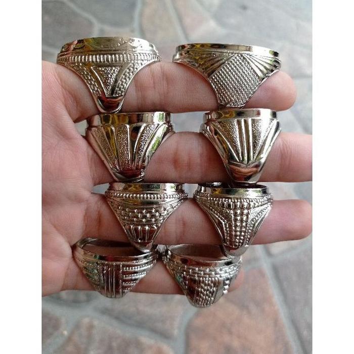 Ring / Emban Alpaka Motif Ukir