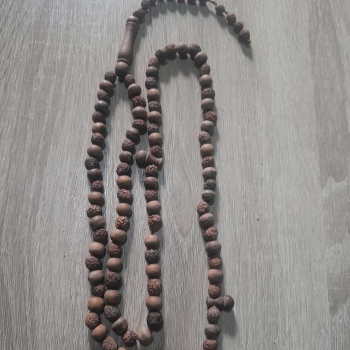 tasbih kayu + biji bidara aslii