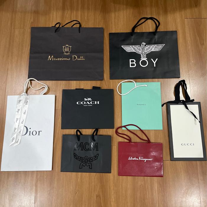 Paperbag branded dior gucci coach mcm ferragamo dll original