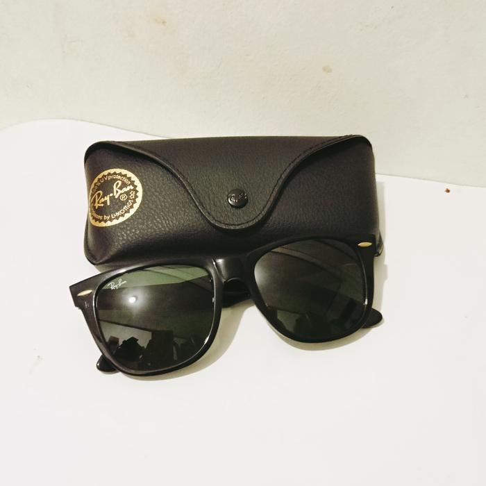 rayban wayfarer rb 2140A size 54-18 black eboy