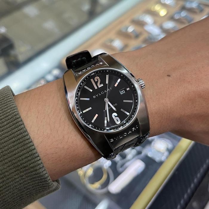 2nd Jam Tangan Bulgari Ergon Automatic 43mm In Crown Setrap Sudah Ganti Normal Jam&Box Pengganti