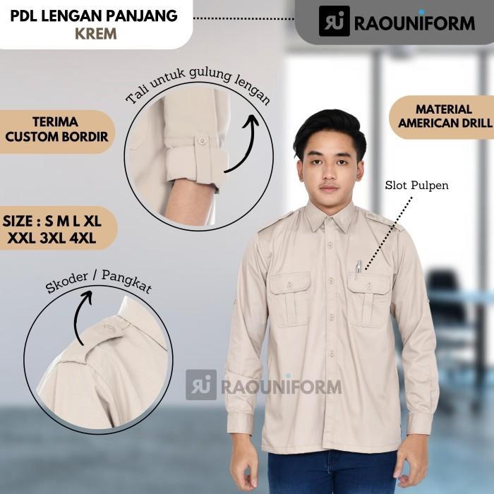 Seragam PDL/Baju PDL Lapangan/Kemeja PDL Custom/Seragam Kantor Pria