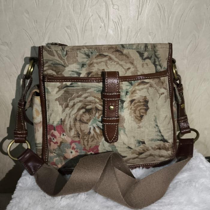 Tas Fossil 54 Canvas/Leather Vintage Crossbody