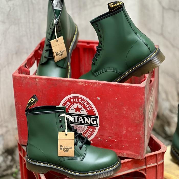 Sepatu Dr. Martens 1460 Green Smooth