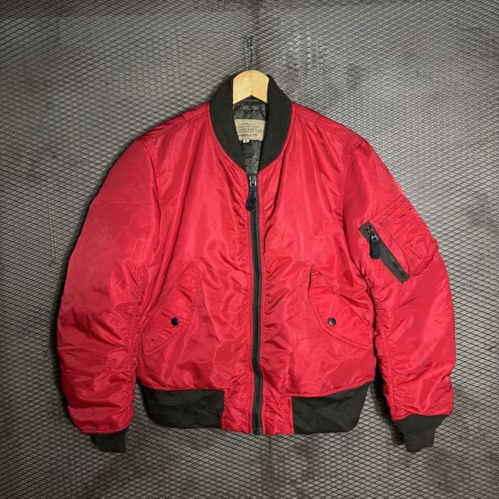 Avirex Red MA-1 Bomber Jacket