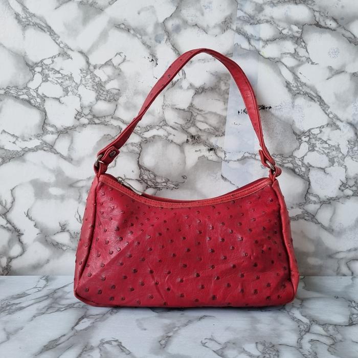 TAS SHOULDER WANITA KULBUR SECOND IMPORT / TAS TOTE WANITA MERAH