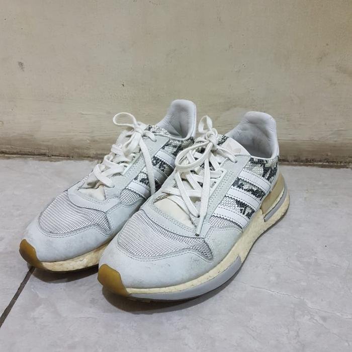 Adidas Men ZX 500 RM Shoes Cloud White BD7873 Original Second