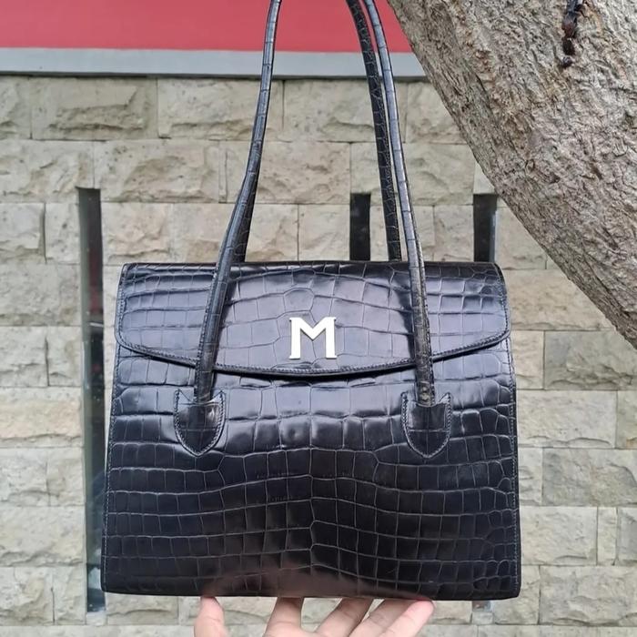Tas hand shoulder bag bruno magli croco