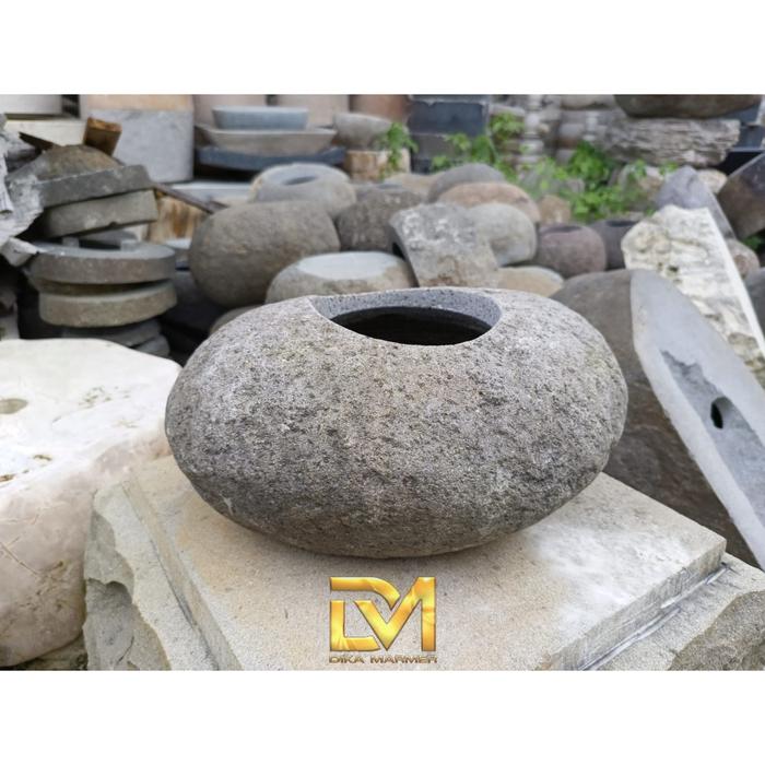 Pot Tanaman Model Batu Alam Sungai Natural
