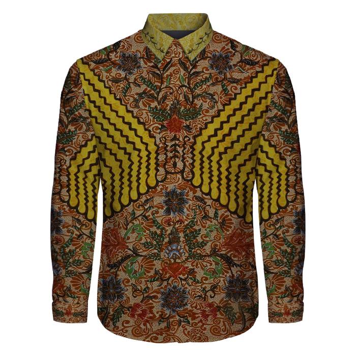 Kain batik tulis motif papua antik pola kemeja