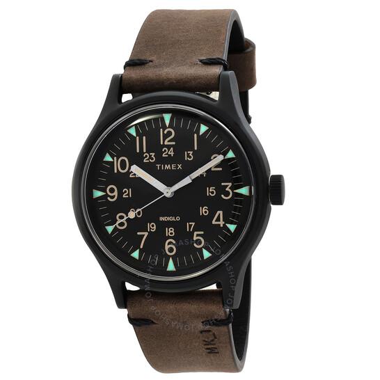 jam tangan Timex  MK1 Quartz Black Dial Men's Watch TW2R96900