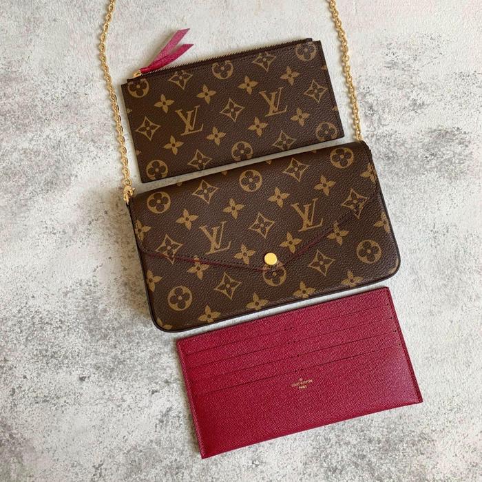 LV Felicie WOC Monogram Fuschia