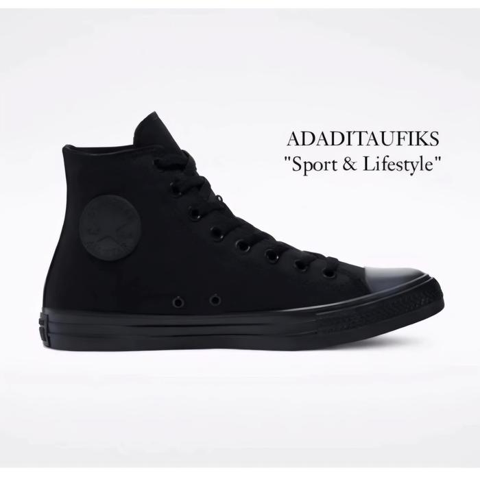 Sepatu Converse CT All Star HI Black Mono Original M3310C