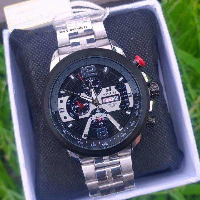 Terbaru Jam Tangan Pria Mirete Analog Murah Dan Mewah Stainles steel tahan air 100% ori