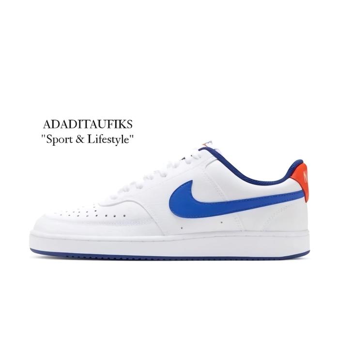 Sepatu Nike Court Vision Low White Blue Original DN4243-141