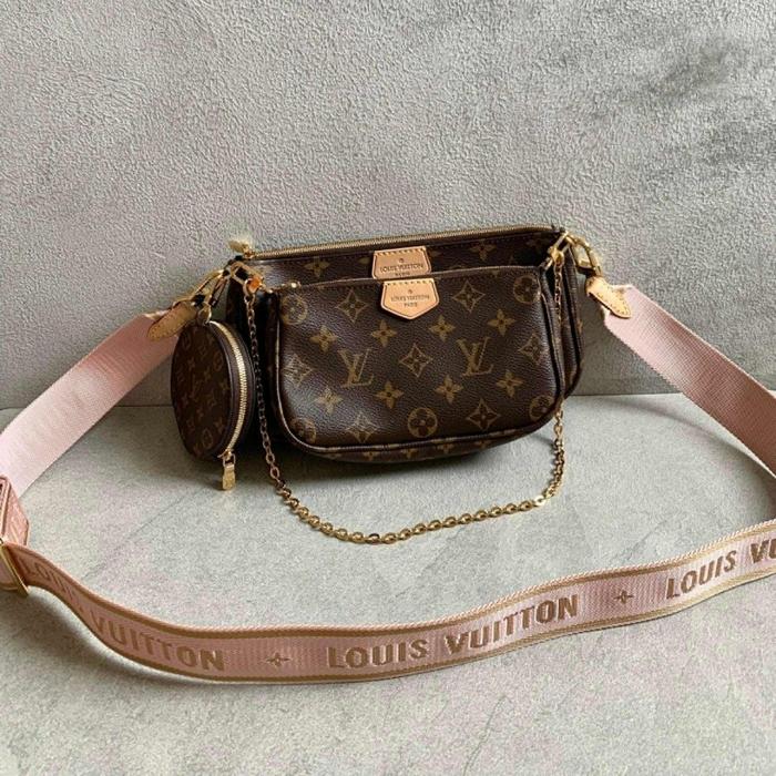 LV Multi Pochette Multipochette Monogram Pink