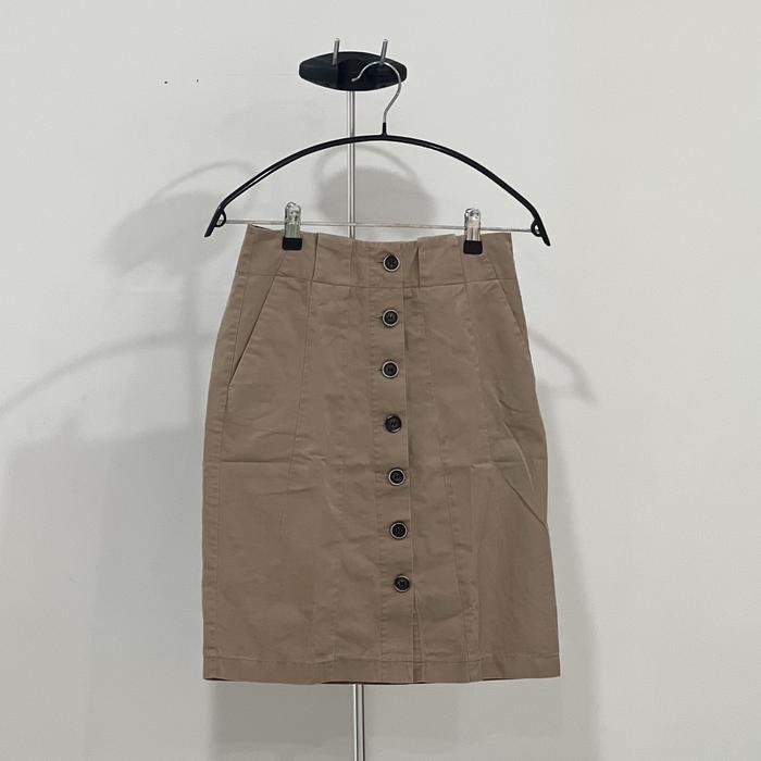 Zara Basic Brown Midi Skirt