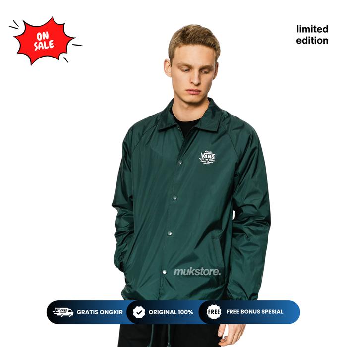 Jaket Vans Torrey Coach Jacket Olive Green Original