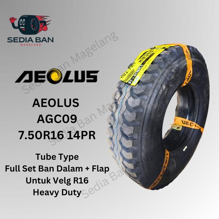 Ban Truk Ban Luar Truk Aeolus AGC09 750R16 14PR - Ban Kawat 750R16 - Aeolus Aulus - Sedia Ban Magel