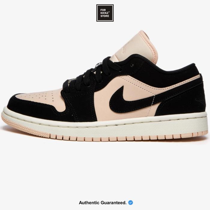 NIKE AIR JORDAN 1 LOW BLACK GUAVA ICE