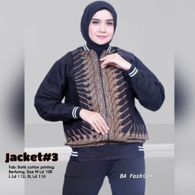 JAKET BATIK BOLAK-BALIK MOTIF BATIK WANITA MODERN DAN MODIS MARIA NEW MURAH