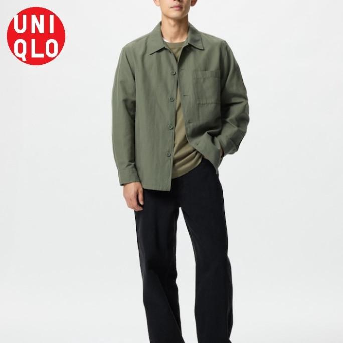 Overshirt Jaket kemeja Luaran Jersey UNIQLO ORIGINAL ASLI