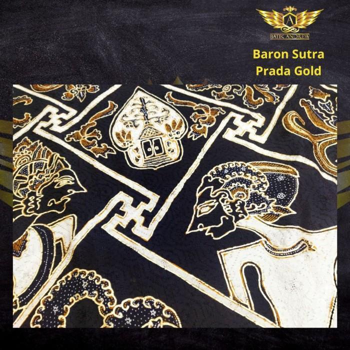 CUSTOM JOKOWI BATIK TULIS KATUN PRADA EMAS BAHAN KAIN EXCLUSIVE