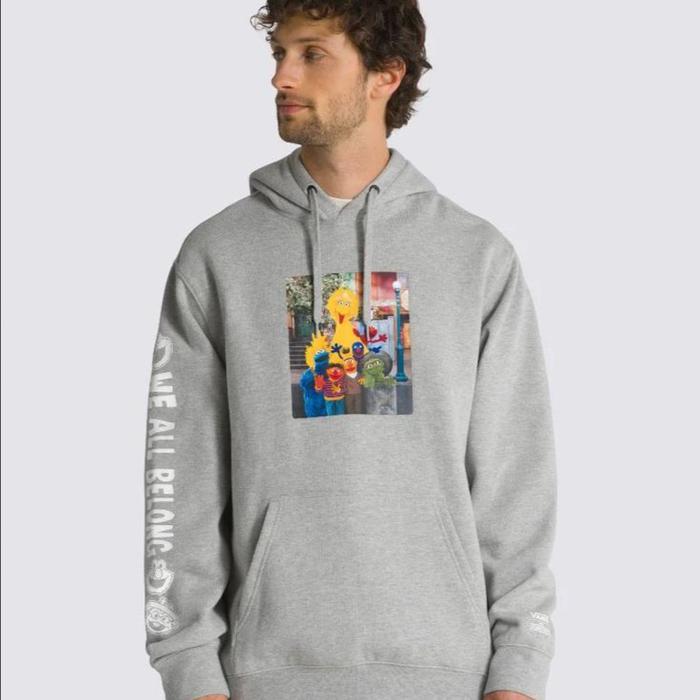 VANS Jaket Sesame Sreet Fleece PO - Cement Heather Hoodie L BNWT ORIGINAL 100%