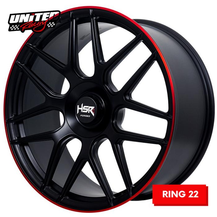 VELG MOBIL MERCEDES BENZ G-CLASS W463 RING 22 RFG FG-04 HSR R22X10 HOLE 5X130 ET25 SEMI MATTE BLACK/