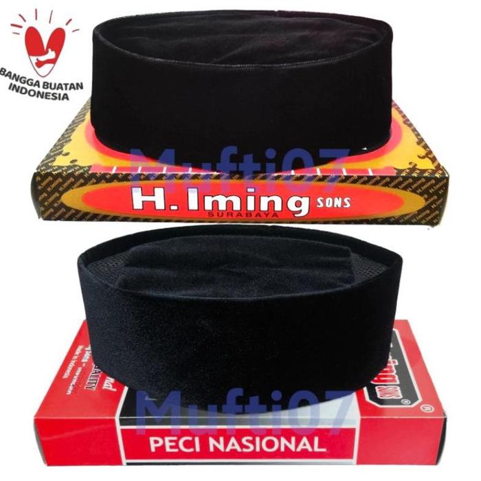 Peci Songkok Hitam H Iming Sons Untuk Anak Dan Dewasa Original